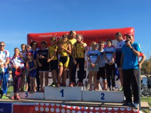 L’école de triathlon Aviron Bayonnais finit vice-championne d’Aquitaine