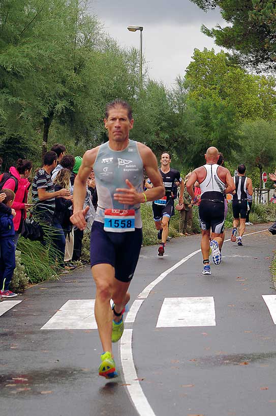 Stéphane Arrayago sur le Triathlon M de St-Jean-de-Luz